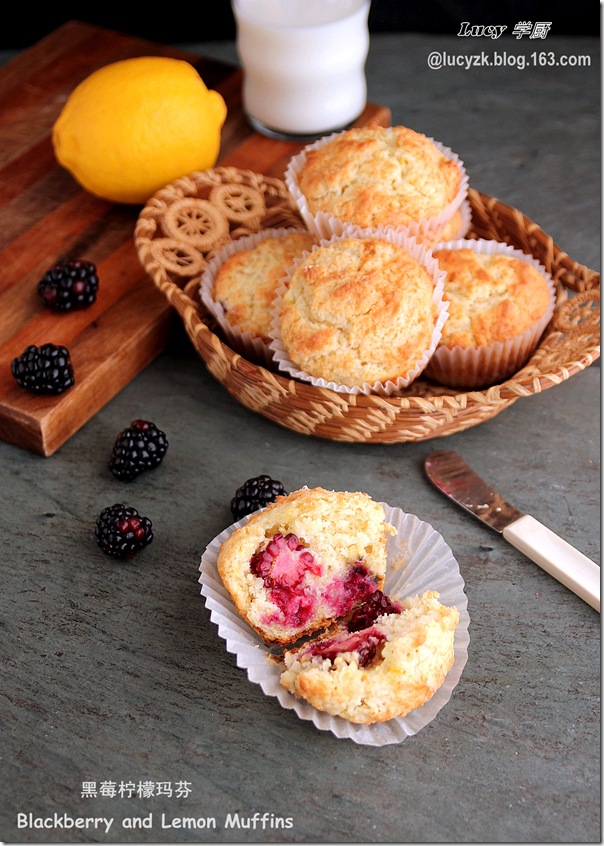 黑莓柠檬玛芬Blackberry and Lemon Muffins