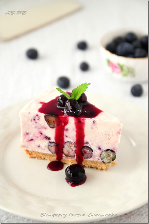 蓝莓冻芝士蛋糕（免烤）Blueberry Frozen Cheesecake